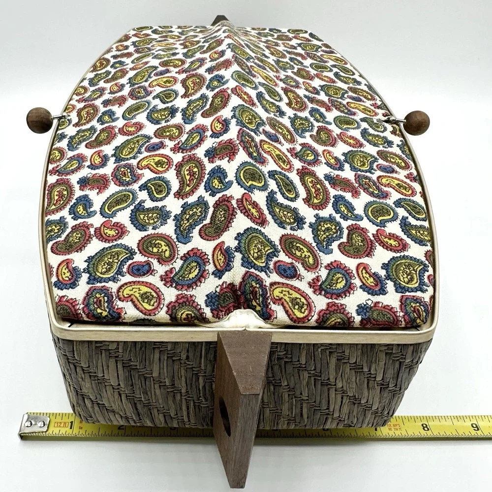 Vintage Salton Automatic Bun Warmer Paisley Cover Works Great USA WB-5